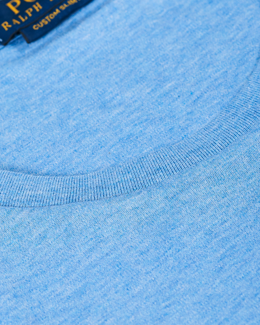 Herren | T-Shirts | Polo Ralph Lauren | Luxury Pima Cotton Crew Neck Tee Soft Royal Heather