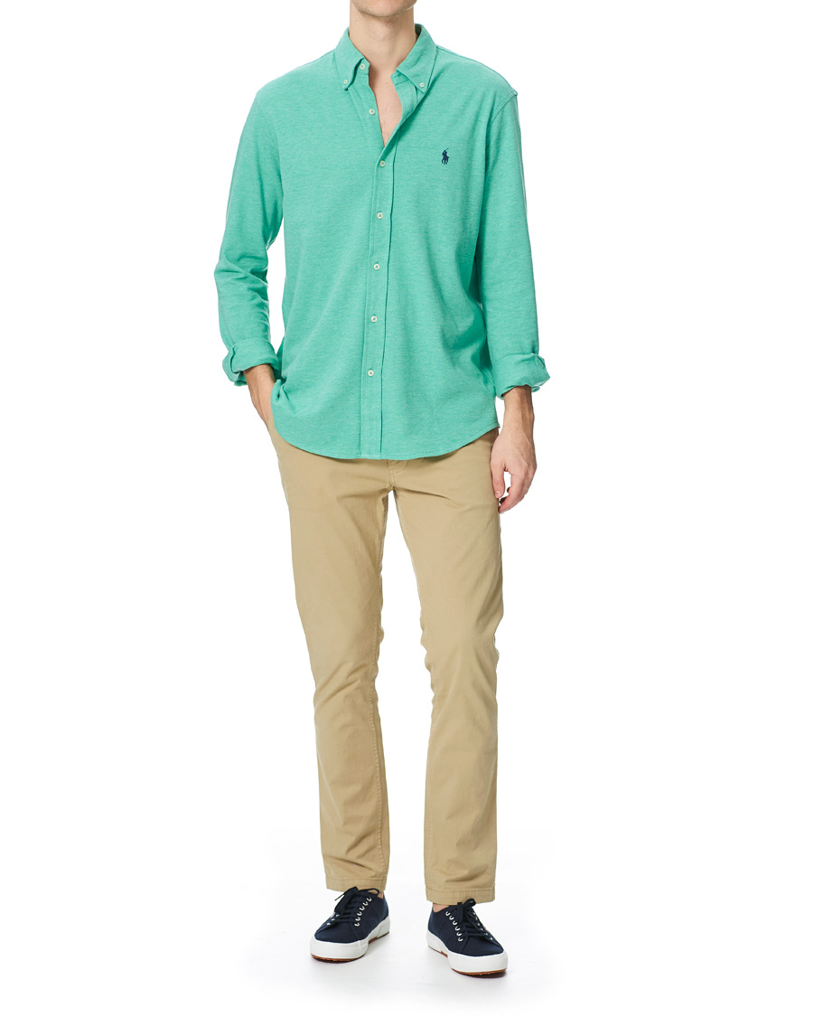 Herren | Freizeithemden | Polo Ralph Lauren | Featherweight Mesh Shirt Resort Green
