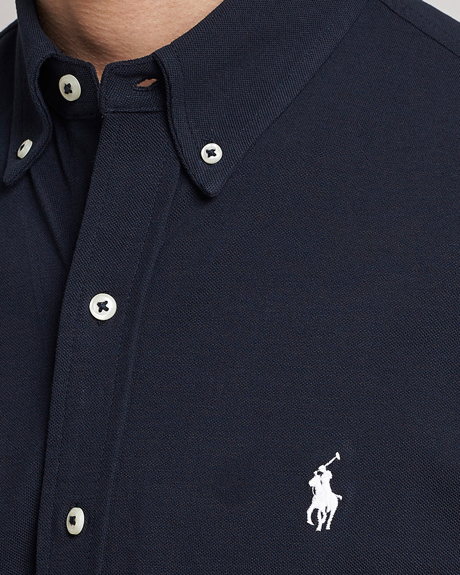 Herren | Hemden | Polo Ralph Lauren | Featherweight Mesh Short Sleeve Shirt Aviator Navy