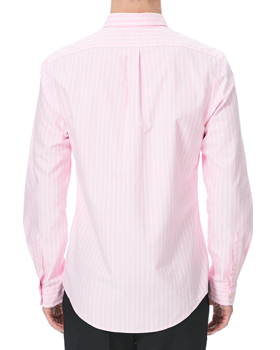 Herren | Hemden | Polo Ralph Lauren | Slim Fit Oxford Striped Shirt Pink/White