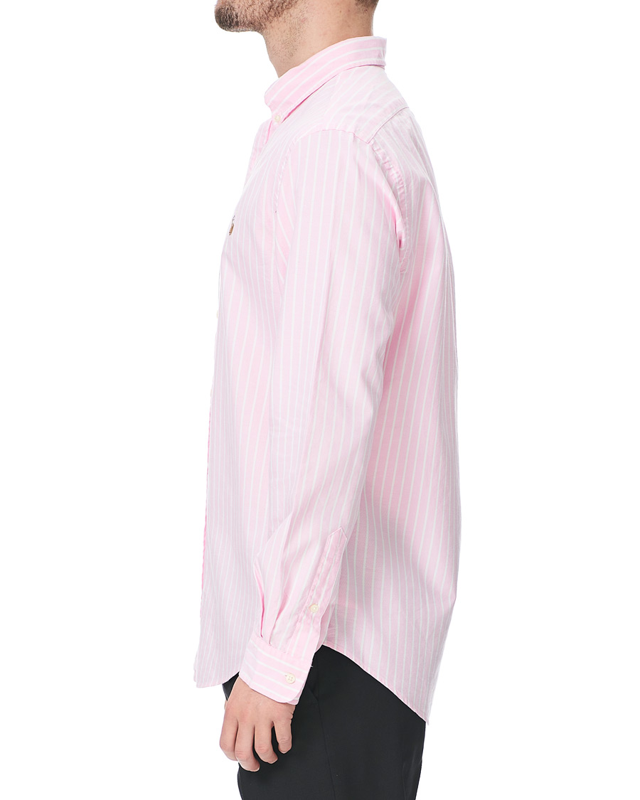 Herren | Hemden | Polo Ralph Lauren | Slim Fit Oxford Striped Shirt Pink/White
