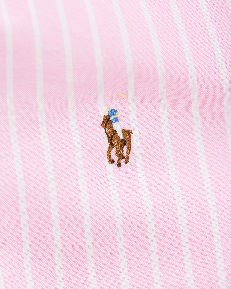 Herren | Hemden | Polo Ralph Lauren | Slim Fit Oxford Striped Shirt Pink/White