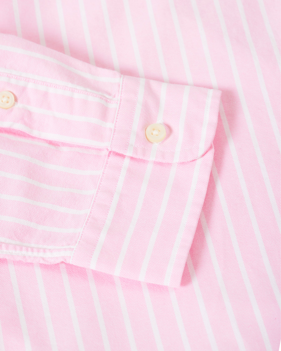 Herren | Hemden | Polo Ralph Lauren | Slim Fit Oxford Striped Shirt Pink/White