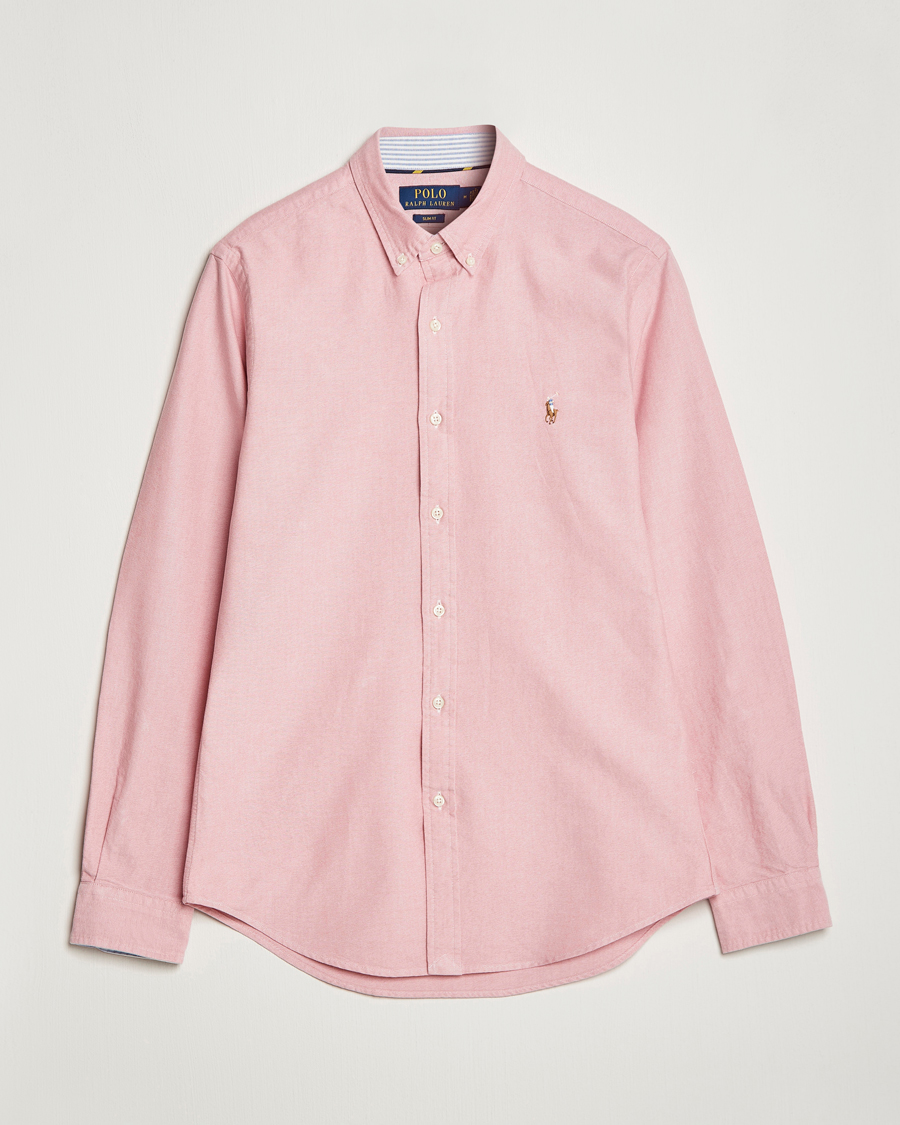 Herren | Hemden | Polo Ralph Lauren | Slim Fit Oxford Button Down Shirt Sunrise Red