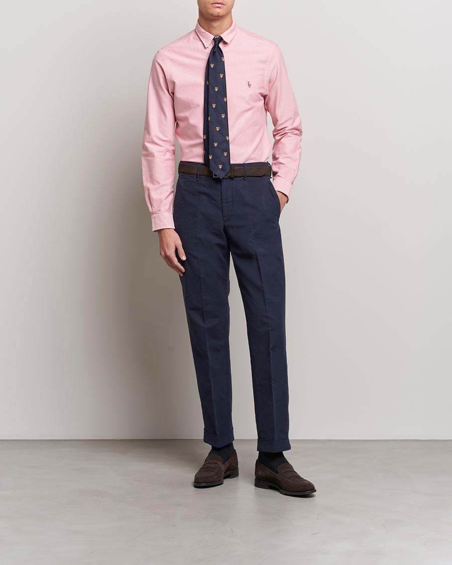 Herren | Hemden | Polo Ralph Lauren | Slim Fit Oxford Button Down Shirt Sunrise Red