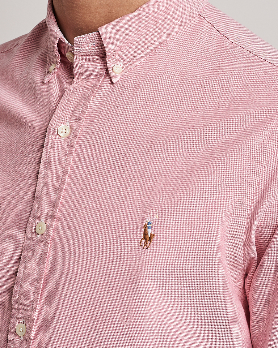 Herren | Hemden | Polo Ralph Lauren | Slim Fit Oxford Button Down Shirt Sunrise Red