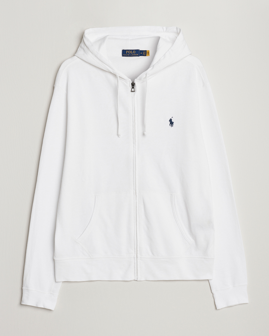 Herren | Pullover | Polo Ralph Lauren | Spa Terry Full Zip Hoodie White