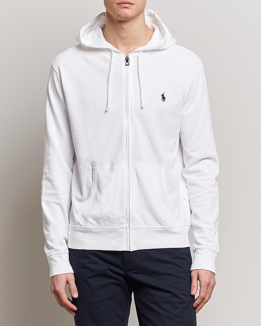 Herren | Kapuzenpullover | Polo Ralph Lauren | Spa Terry Full Zip Hoodie White