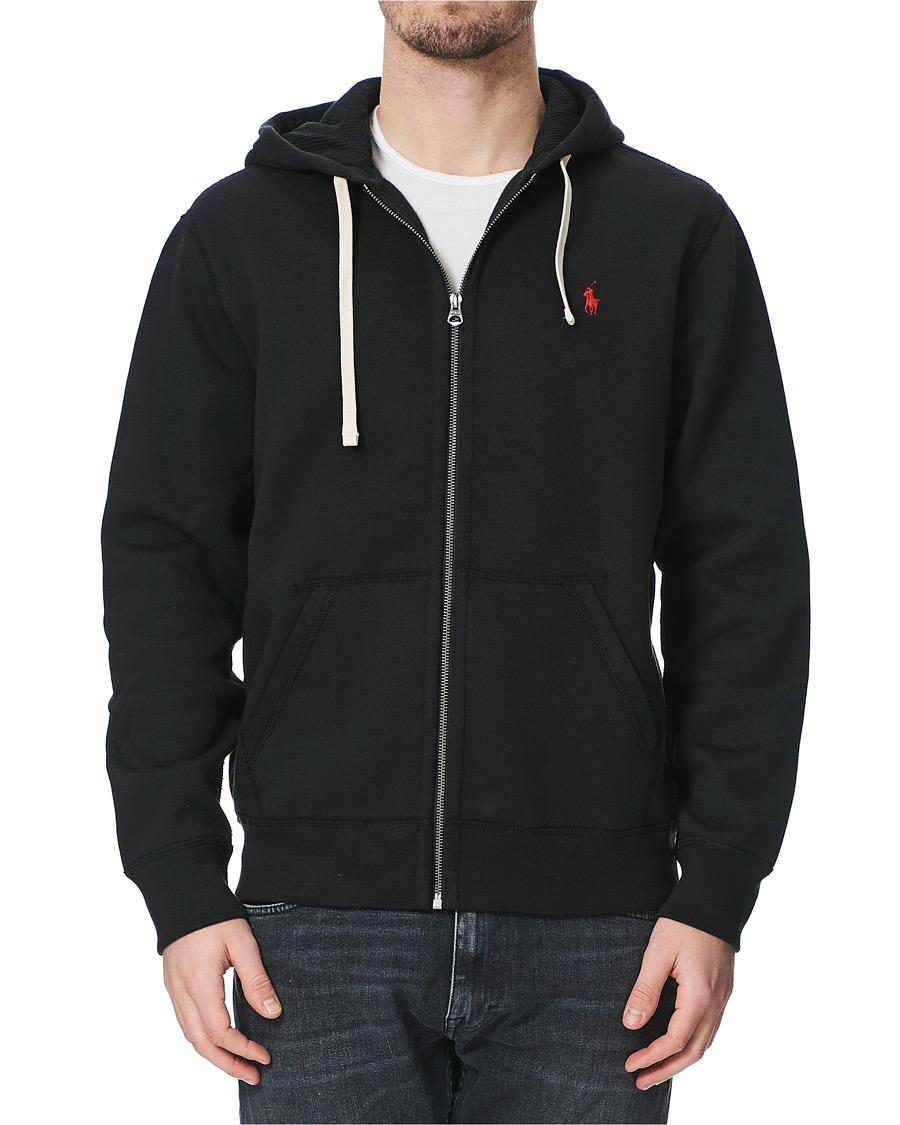 Polo Ralph Lauren Athletic Fleece Full Zip Hoodie Black bei Care of Carl