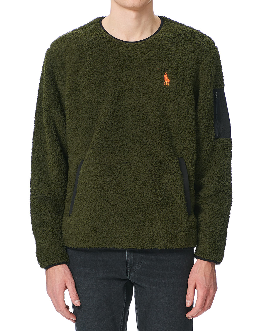 Herren | Pullover | Polo Ralph Lauren | Curly Sherpa Sweater Company Olive