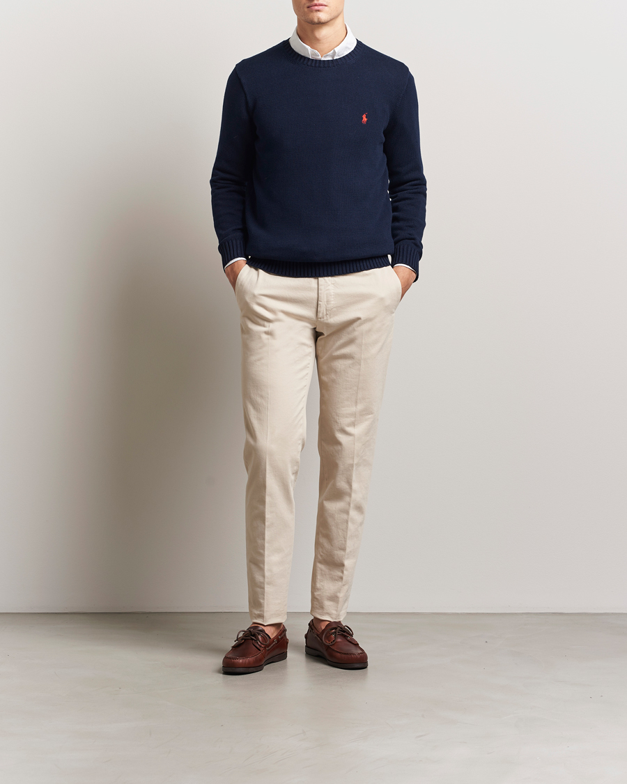 Herren | Pullover | Polo Ralph Lauren | Cotton Crew Neck Sweater Hunter Navy