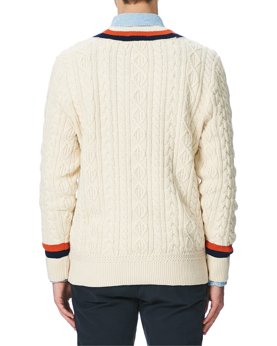 Polo Ralph Lauren Cricket Creat Knitted Sweater Cream bei CareOfCarl.de
