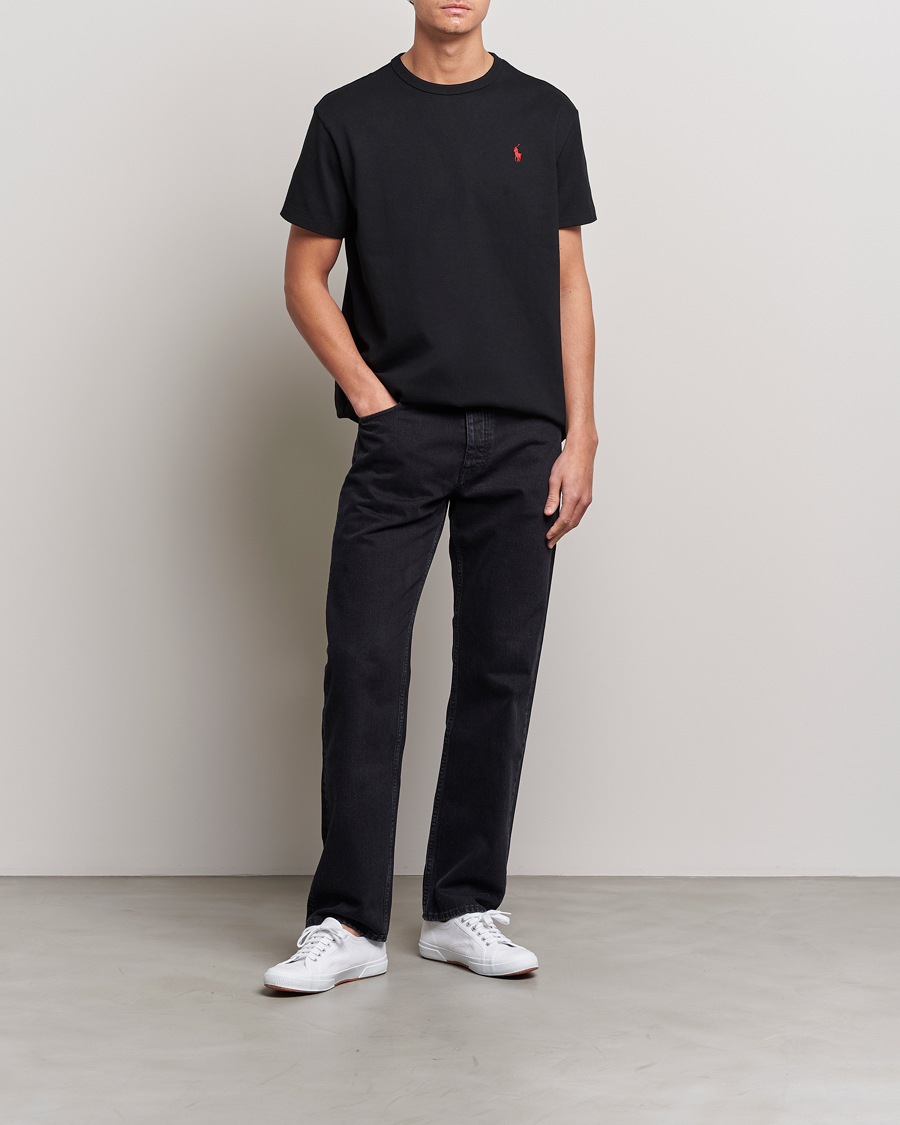 Herren | T-Shirts | Polo Ralph Lauren | Heavyweight Crew Neck T-Shirt Black