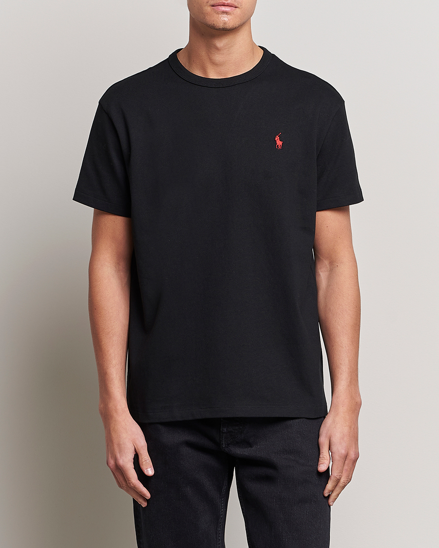 Herren | Schwartze t-shirts | Polo Ralph Lauren | Heavyweight Crew Neck T-Shirt Black