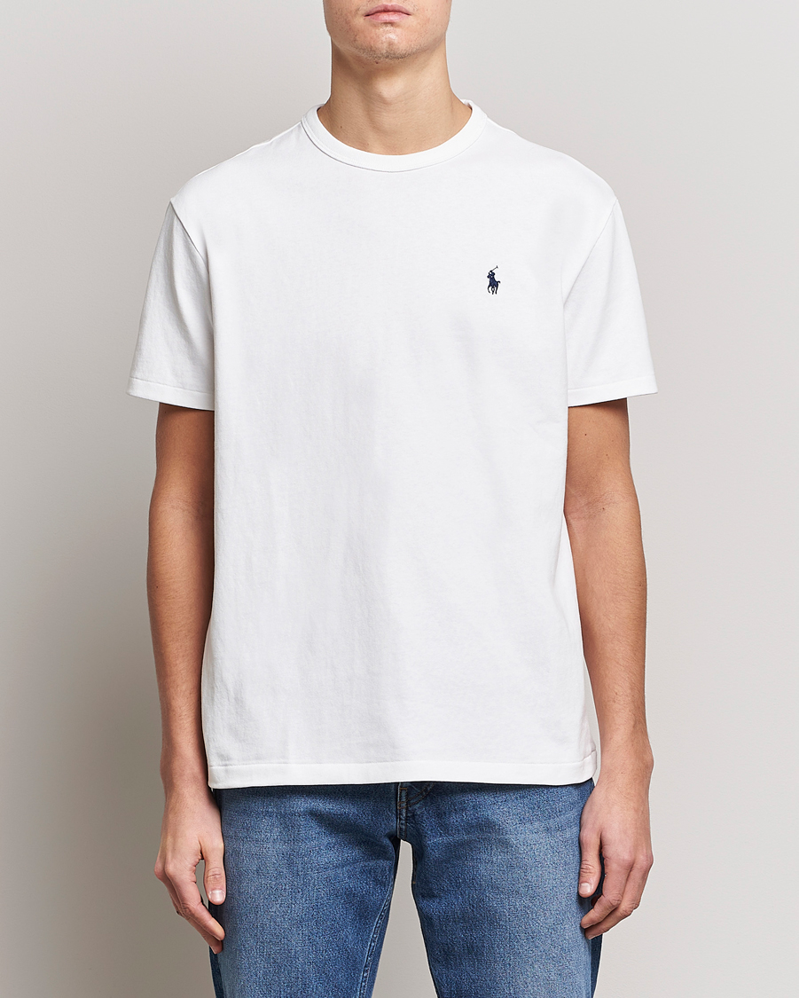 Herren | Weiße T-Shirts | Polo Ralph Lauren | Heavyweight Crew Neck T-Shirt White