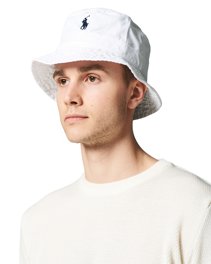 Herren | Polo Ralph Lauren Bucket Hat White | Polo Ralph Lauren | Bucket Hat White