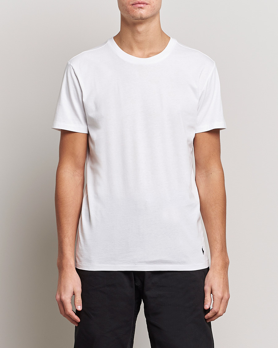 Herren | Schwartze t-shirts | Polo Ralph Lauren | 3-Pack Crew Neck Tee White/Black/Andover Heather