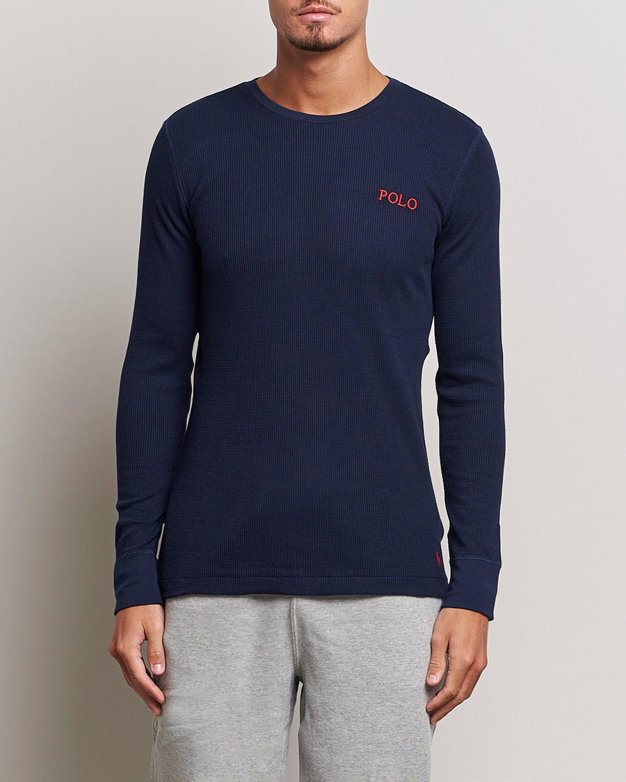 Herren |  | Polo Ralph Lauren | Waffle Long Sleeve Crew Neck Cruise Navy