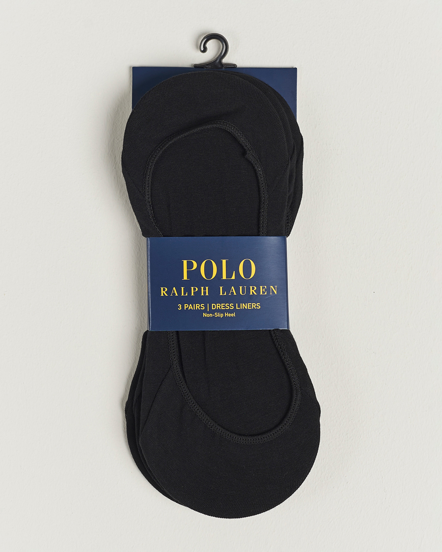 Herren | Unterwäsche | Polo Ralph Lauren | 3-Pack No Show Socks Black