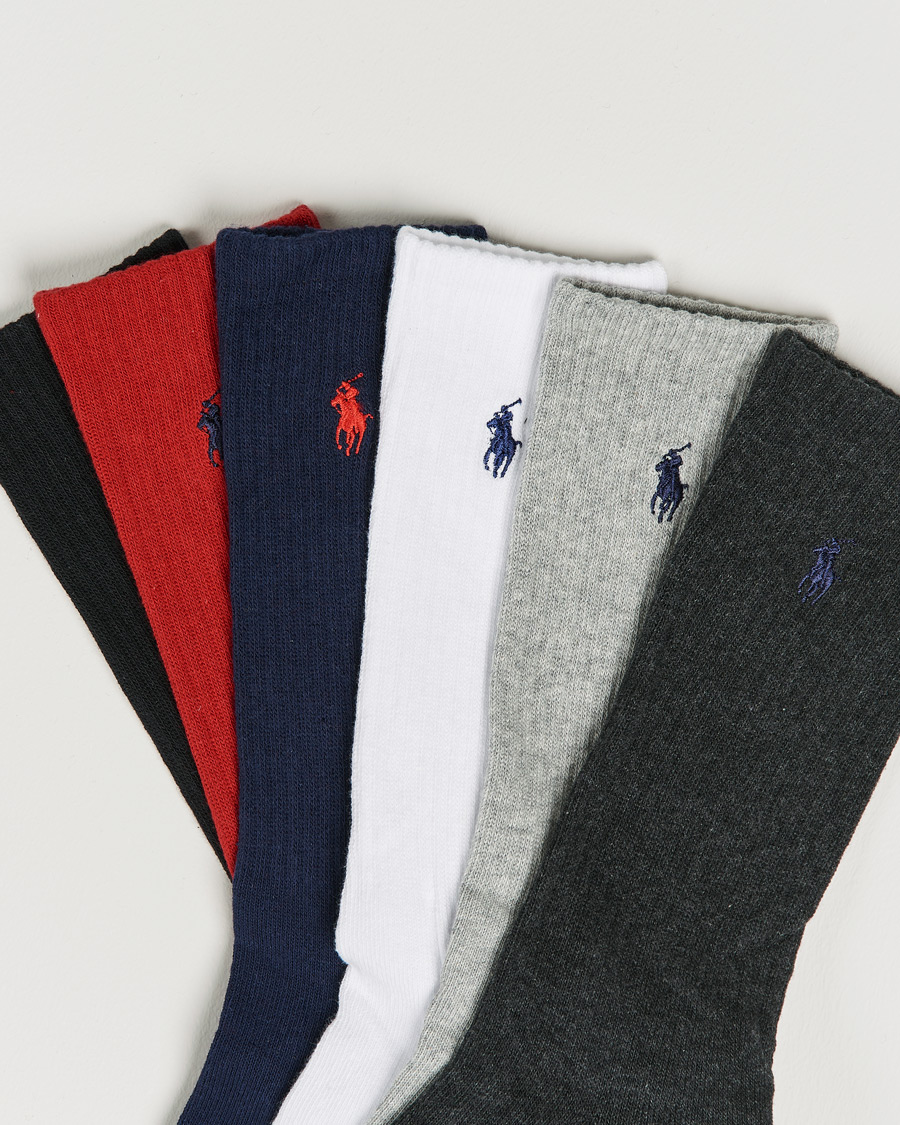 Herren | Unterwäsche | Polo Ralph Lauren | 6-Pack Cotton Crew Socks Multi