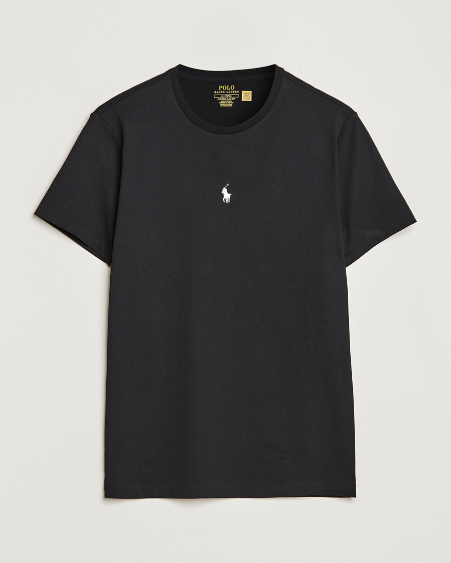 Herren | T-Shirts | Polo Ralph Lauren | Chest Crew Neck Tee Black