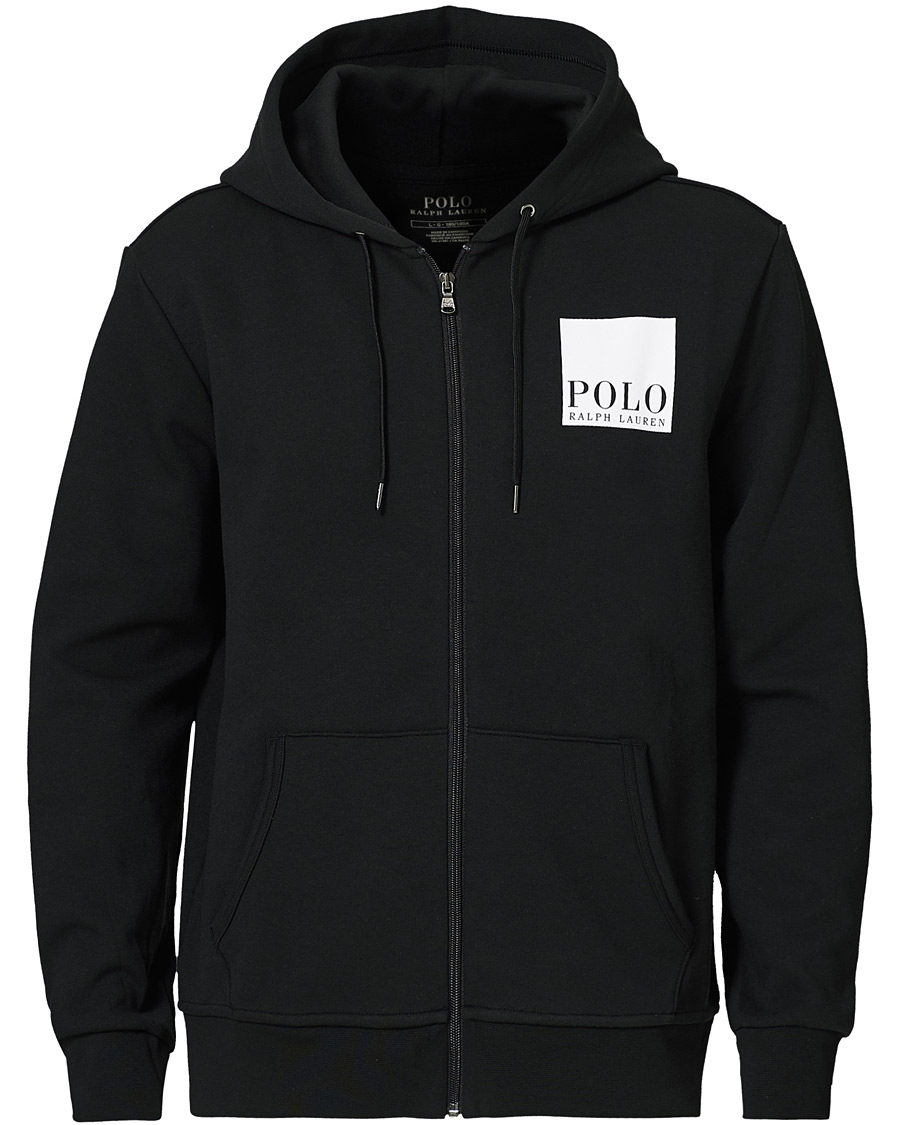 Herren | Pullover | Polo Ralph Lauren | Box Logo Backprint Full Zip Hoodie Black