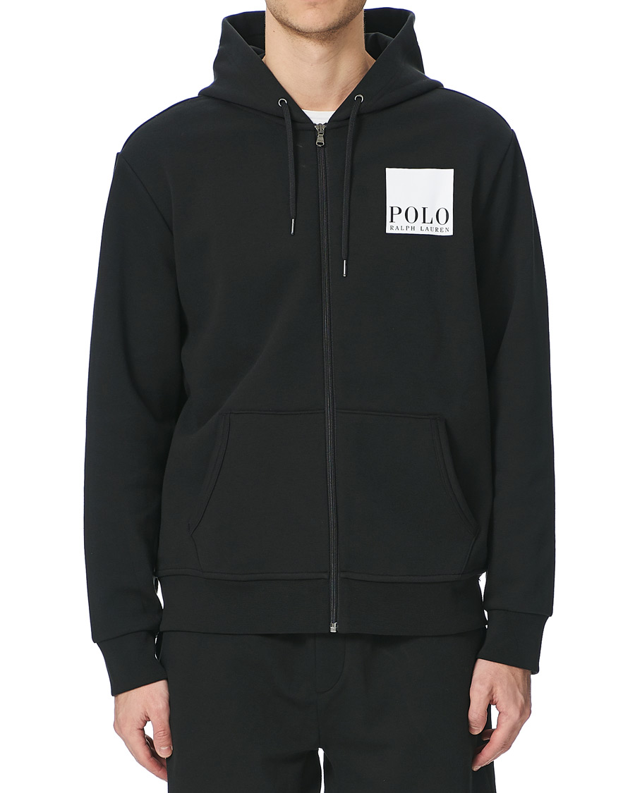 Herren | Pullover | Polo Ralph Lauren | Box Logo Backprint Full Zip Hoodie Black