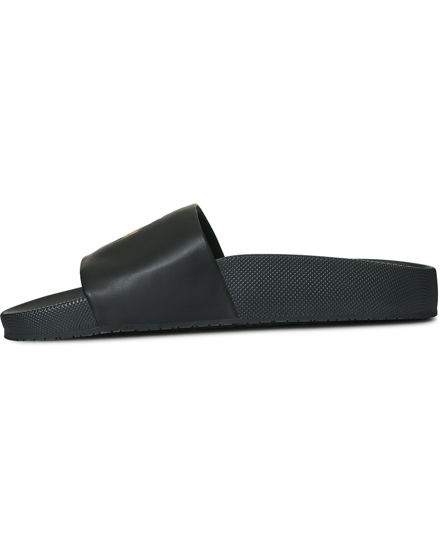Herren | Polo Ralph Lauren Cayson Slides Black/Gold | Polo Ralph Lauren | Cayson Slides Black/Gold