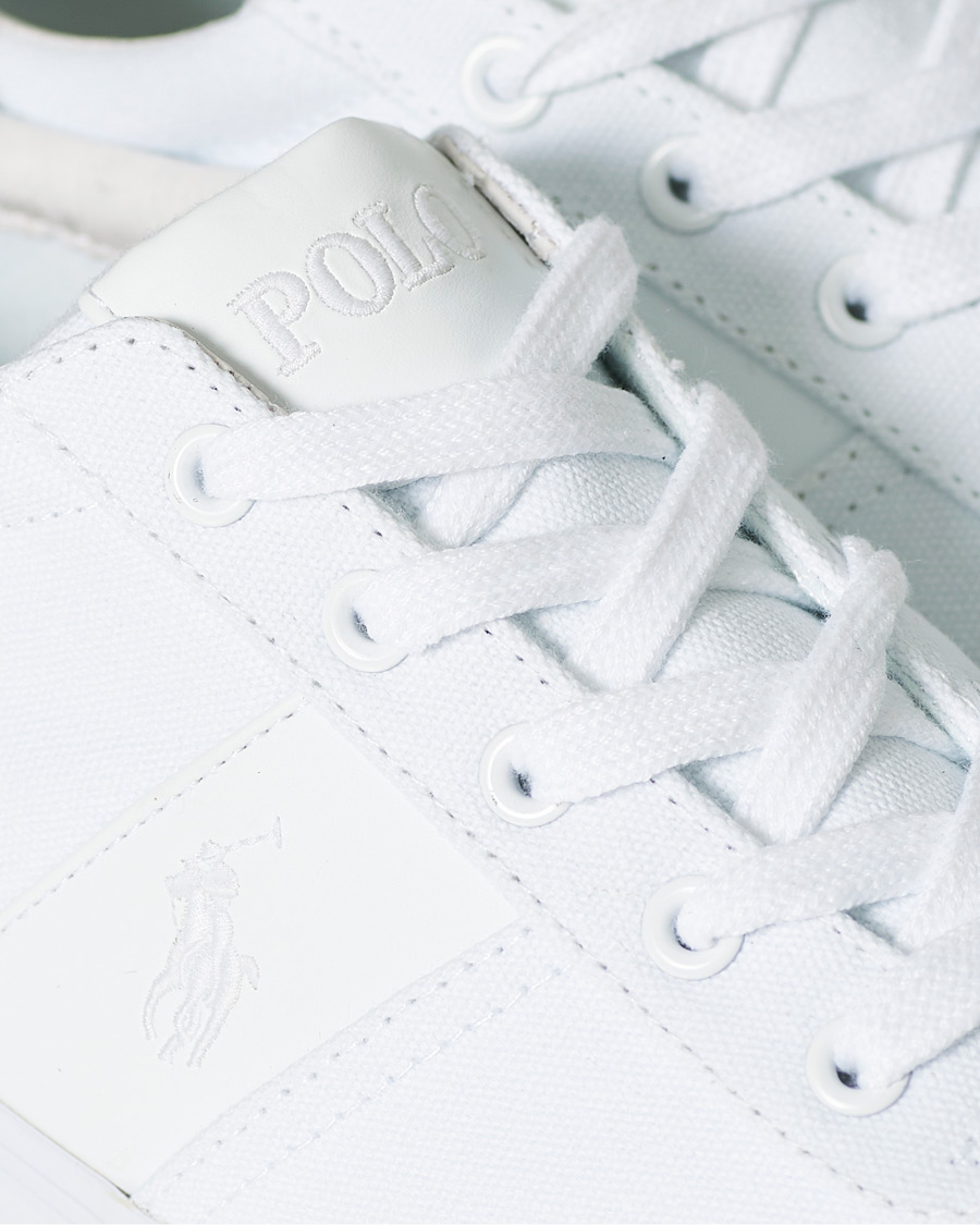 Herren | Polo Ralph Lauren Hanford Canvas Sneaker Pure White | Polo Ralph Lauren | Hanford Canvas Sneaker Pure White