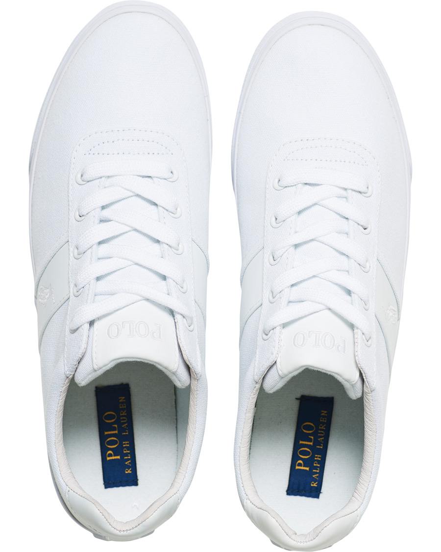 Herren | Polo Ralph Lauren Hanford Canvas Sneaker Pure White | Polo Ralph Lauren | Hanford Canvas Sneaker Pure White