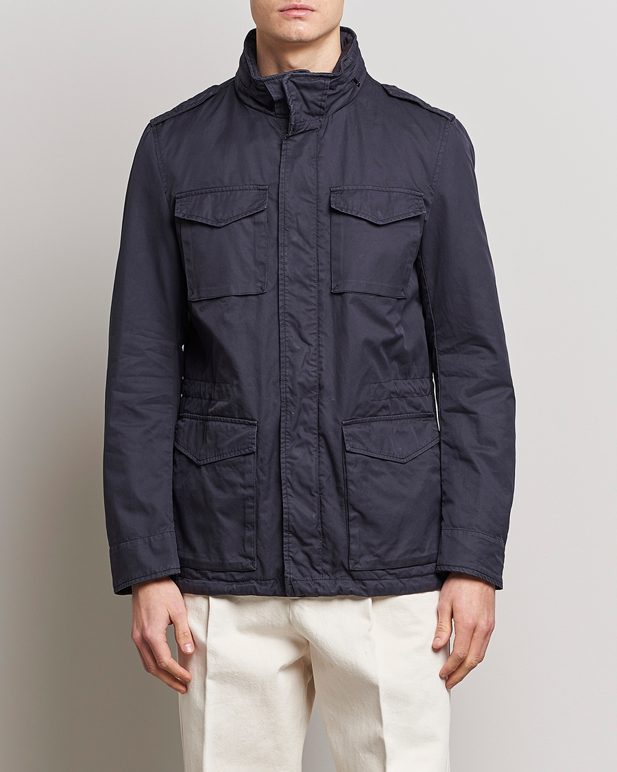 Herren | Stilvolle Jacken | Herno | Cotton Field Jacket Navy