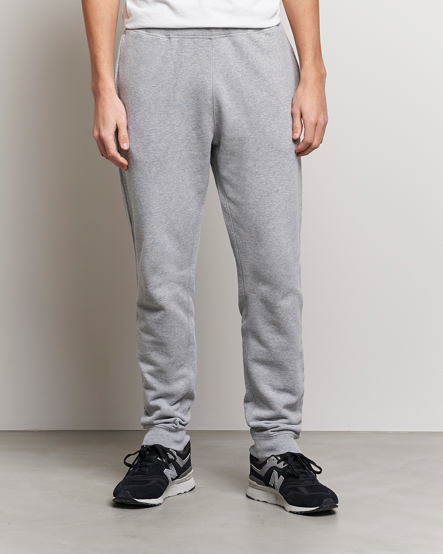 Herren | Freizeitkleidung | Sunspel | Cotton Loopback Track Pants Grey Melange