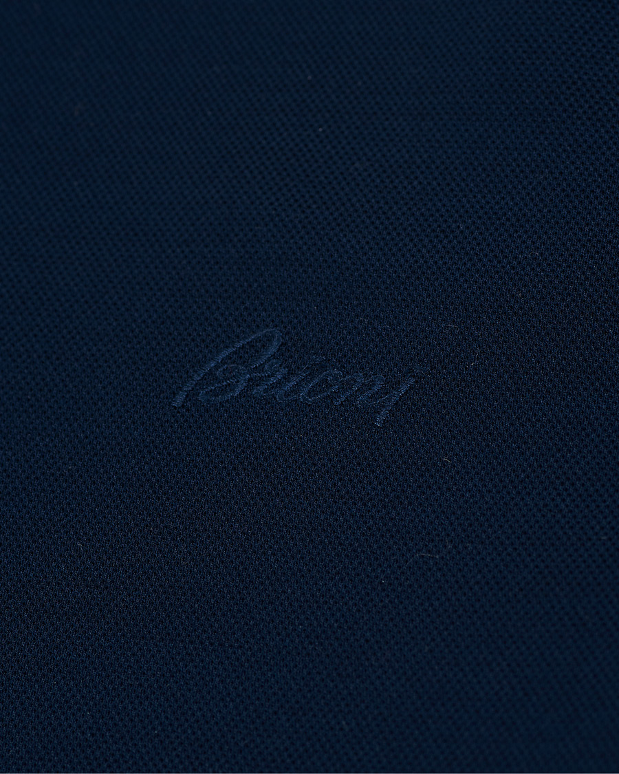 Herren | Poloshirts | Brioni | Contrast Placket Polo Piquet Navy