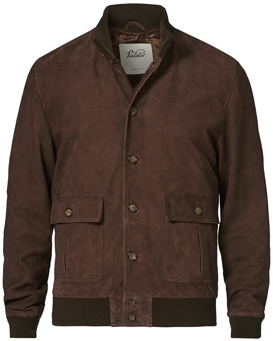 Herren | Jacken | Valstar | Valstarino Suede Jacket Dark Brown