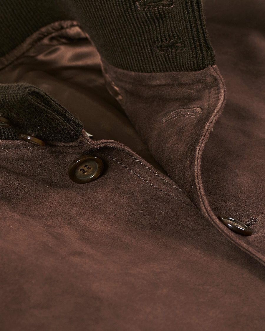 Herren | Jacken | Valstar | Valstarino Suede Jacket Dark Brown