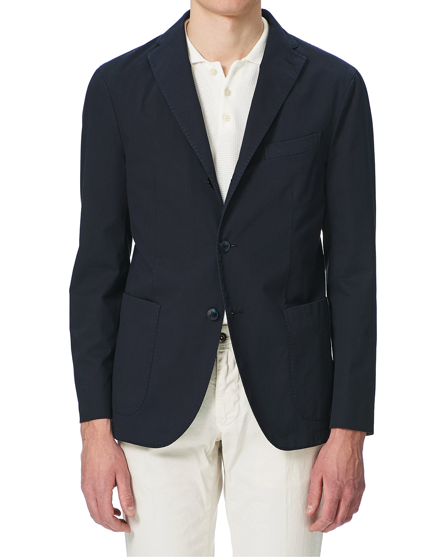 Herren | Sakkos | Boglioli | K Jacket Twill Cotton Blazer Navy