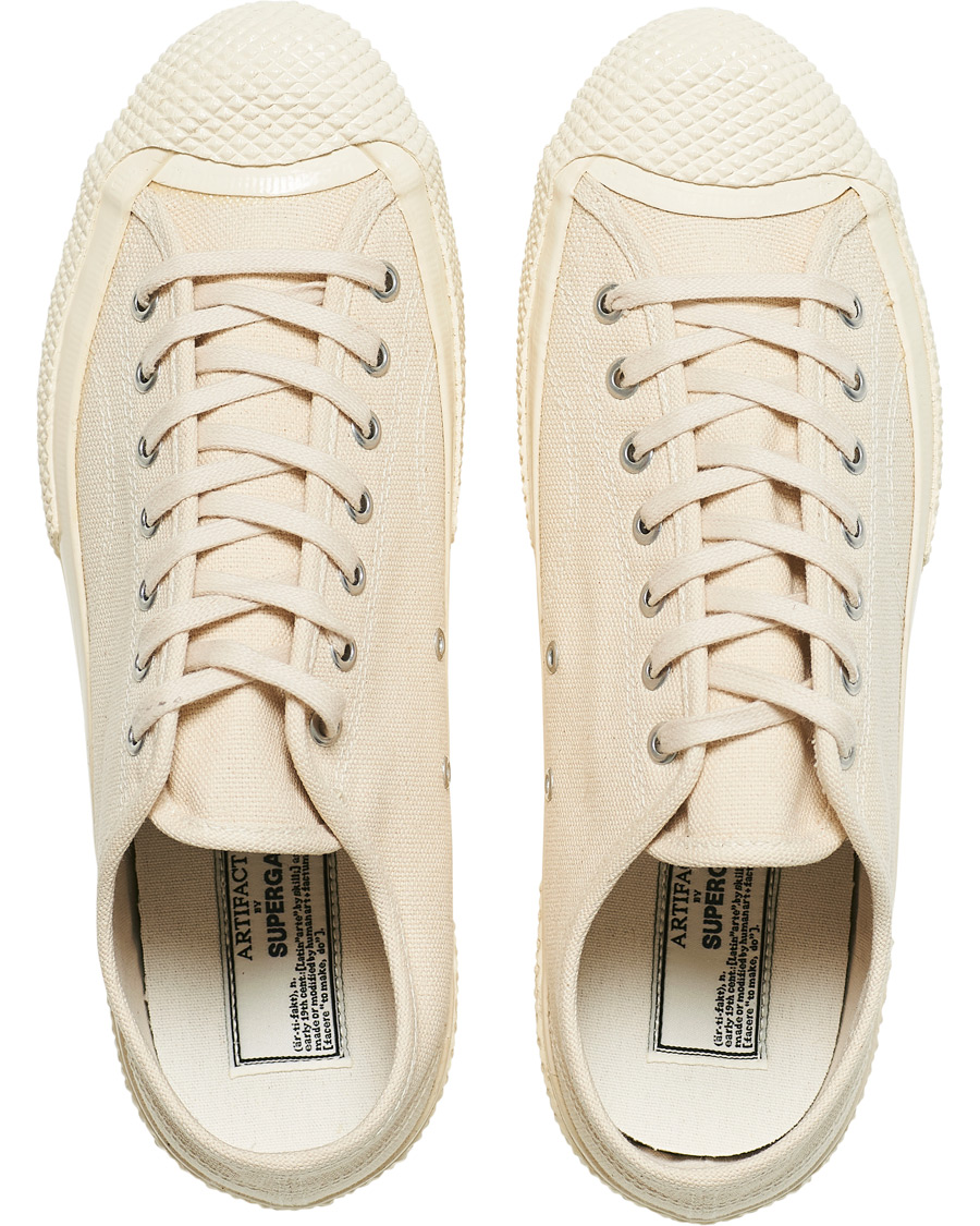 Herren | Superga Artifact MS Japanese Canvas Sneaker White Mastice | Superga | Artifact MS Japanese Canvas Sneaker White Mastice