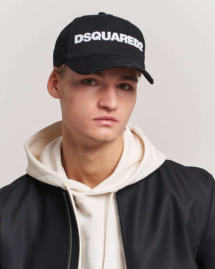 Herren |  | Dsquared2 | Lettering Logo Baseball Cap Black/White