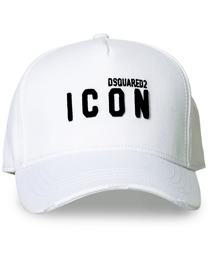 Herren | Dsquared2 Icon Baseball Cap White | Dsquared2 | Icon Baseball Cap White