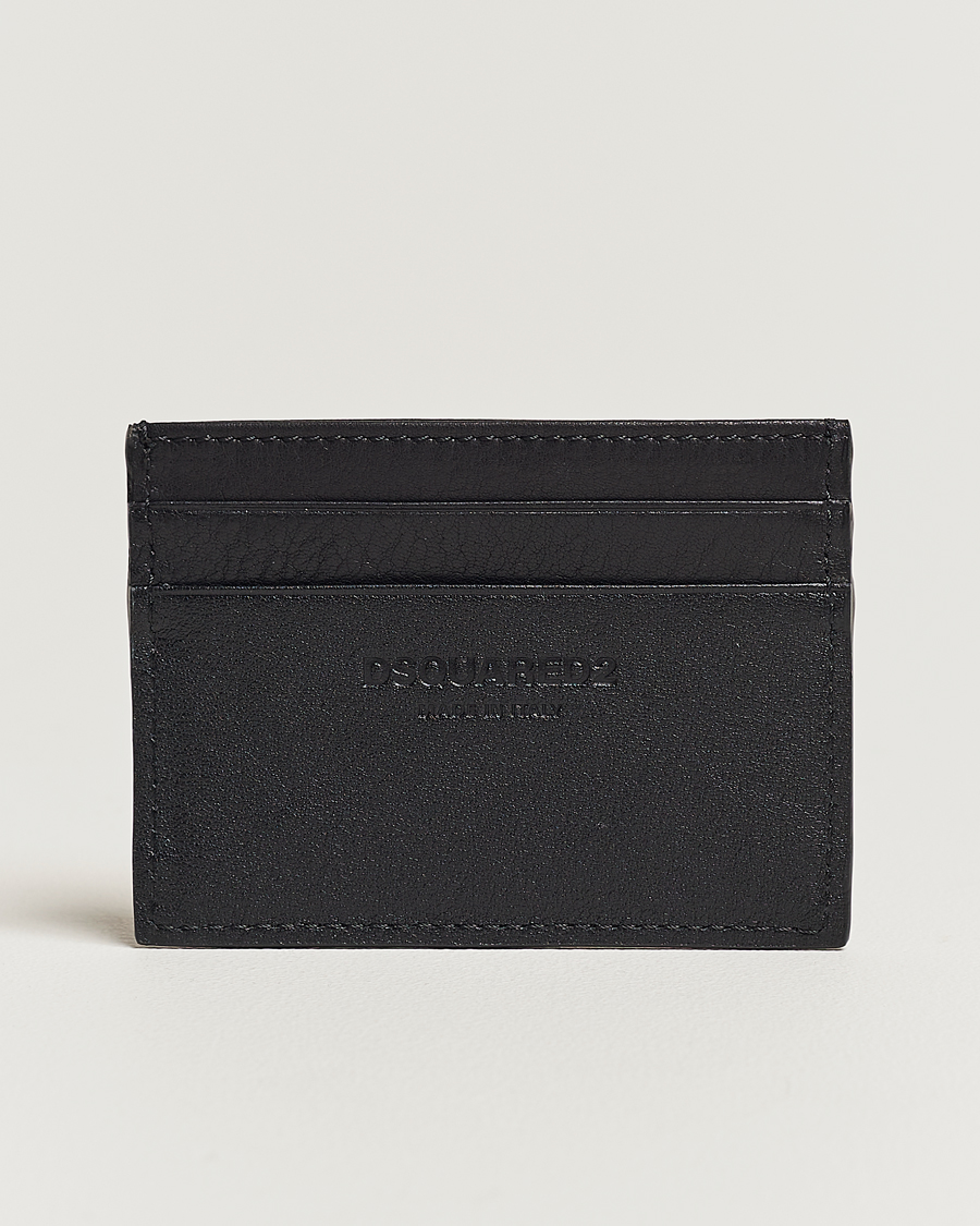 Herren | | Dsquared2 | Icon Leather Card Holder Black