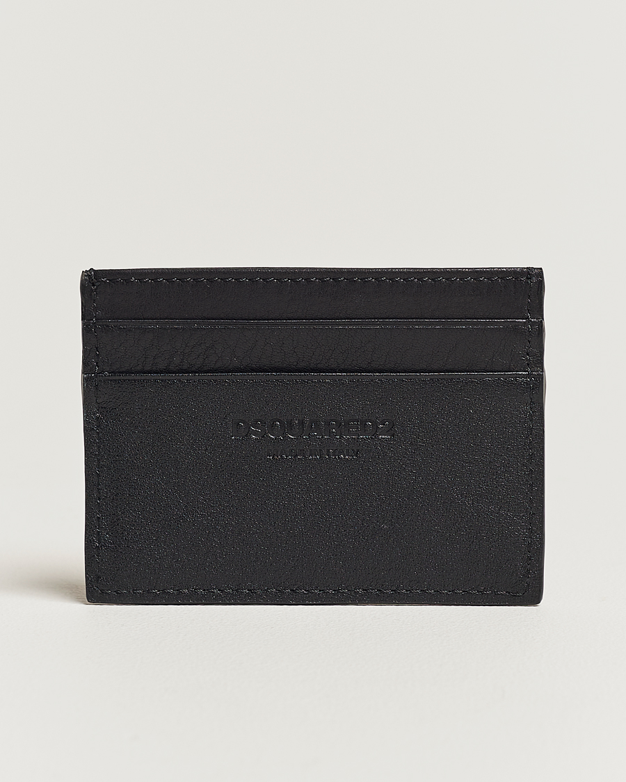 Herren | Geldbörsen | Dsquared2 | Icon Leather Card Holder Black