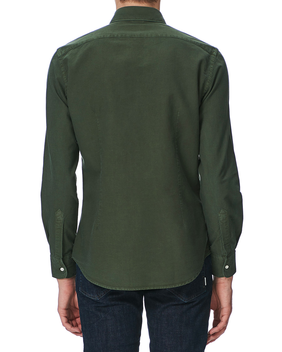 Herren | Hemden | Aspesi | Regular Dyed Linen Shirt Washed Green
