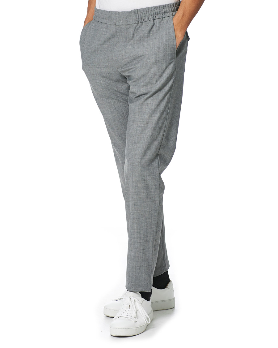 Herren | Hosen | NN07 | Foss Drawstring Trousers Grey Melange