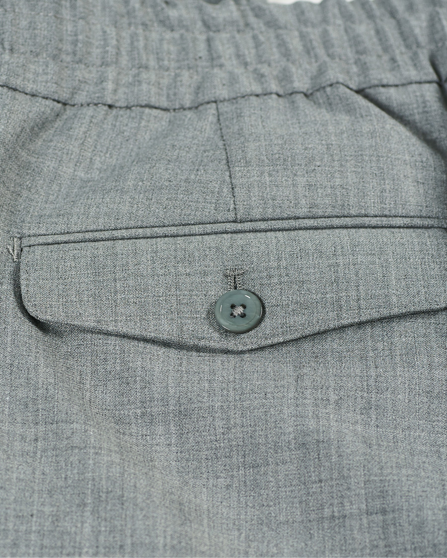 Herren | Hosen | NN07 | Foss Drawstring Trousers Grey Melange