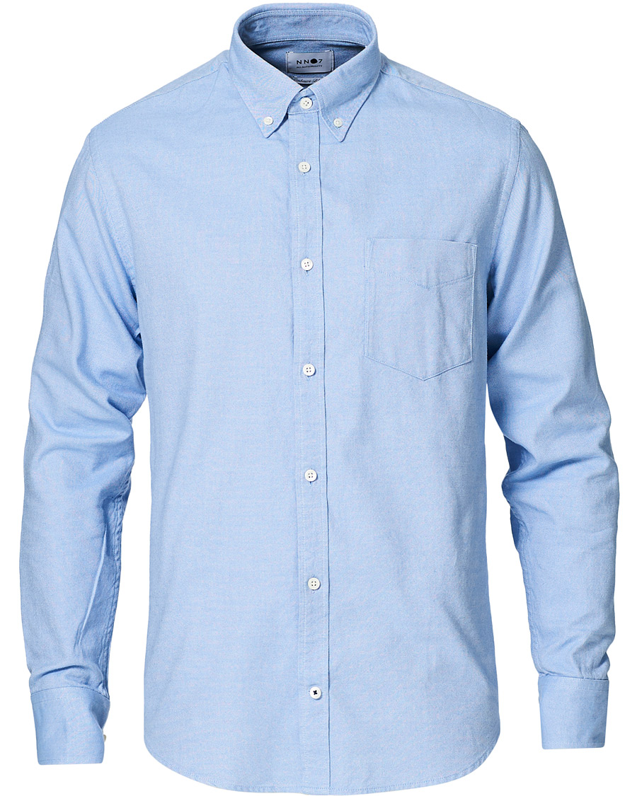 Herren | Hemden | NN07 | Levon Oxford/Cashmere Shirt Light Blue