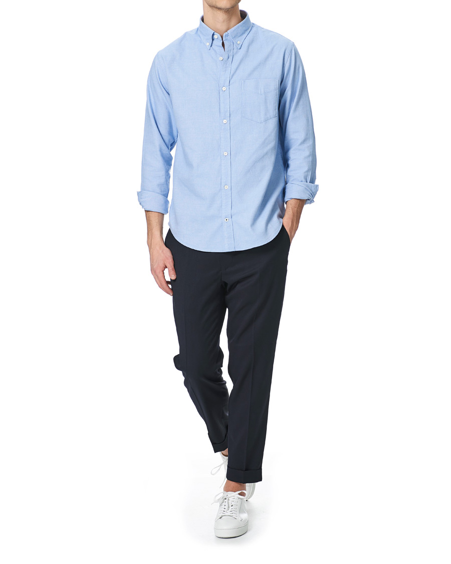 Herren | Hemden | NN07 | Levon Oxford/Cashmere Shirt Light Blue