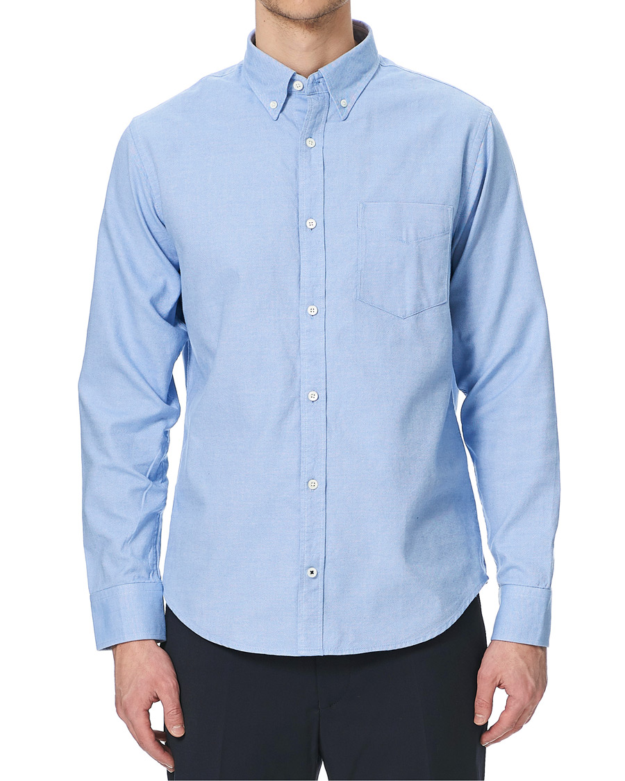 Herren | Hemden | NN07 | Levon Oxford/Cashmere Shirt Light Blue