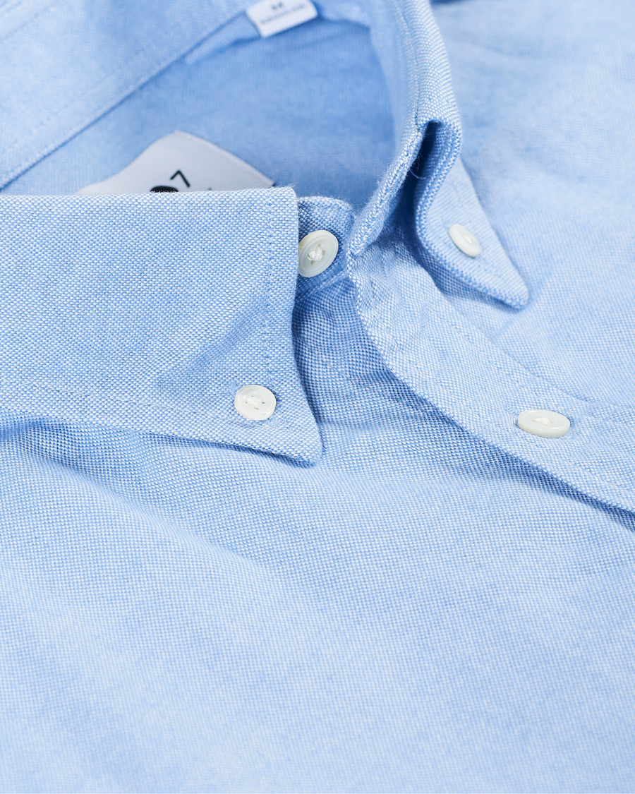 Herren | Hemden | NN07 | Levon Oxford/Cashmere Shirt Light Blue