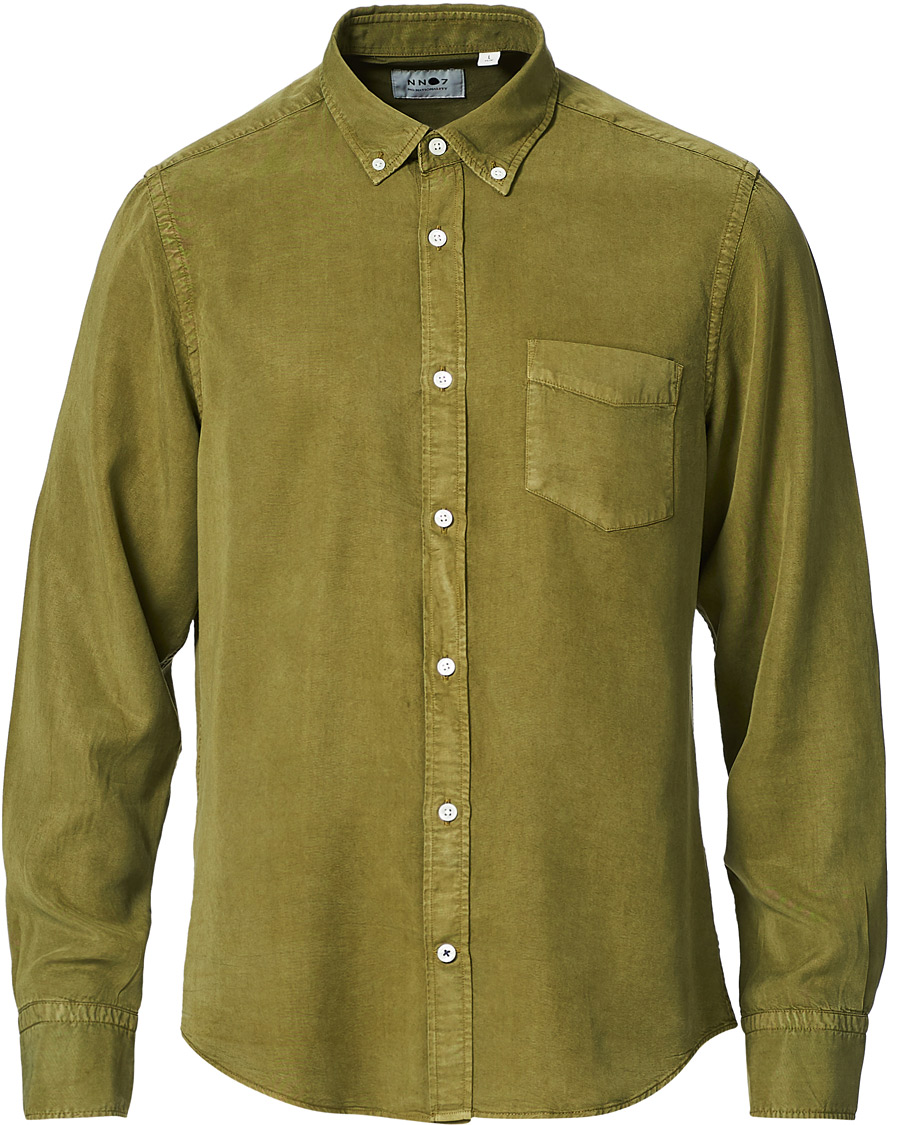 Herren | Hemden | NN07 | Manza Tencel Shirt Green