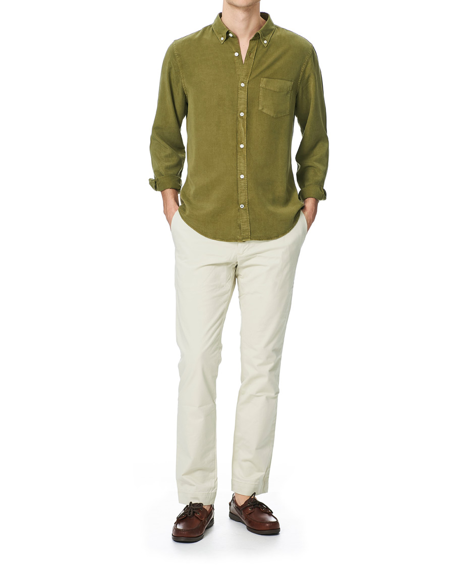 Herren | Hemden | NN07 | Manza Tencel Shirt Green